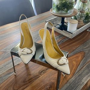 Cream dress heel